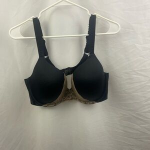 Soma Enhancing Shape Full Coverage Lace Trim 38D Black Bra